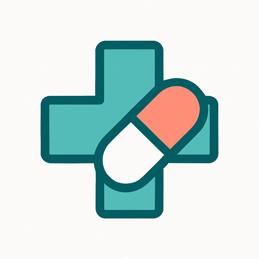 Script Saver Logo - Medical Cross with Pill